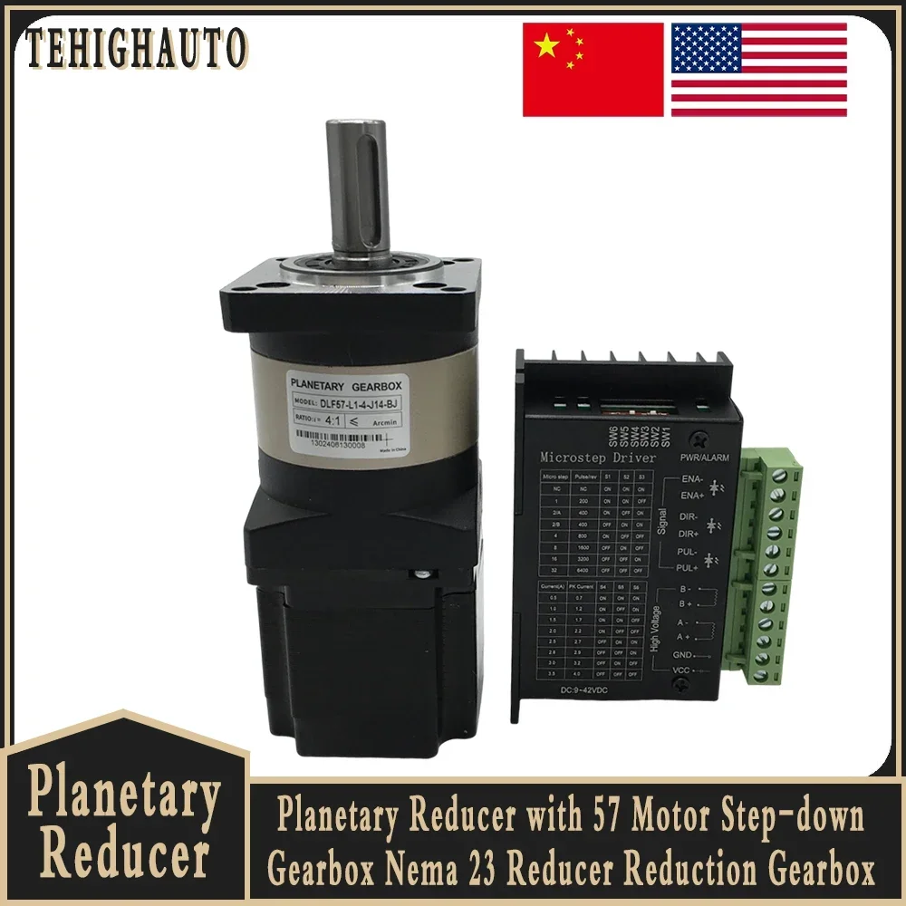 Planetary Gearbox 57 Motor TB6 - đánh giá và giá Nema 23 Closed Loop Stepper Motor Driver Kit