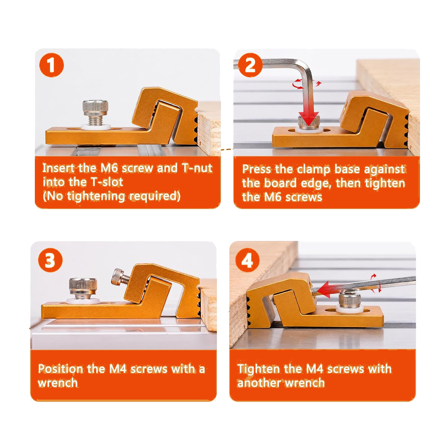 4pcs Aluminum CNC Clamps Set f - đánh giá và giá Cnc 3018 Pro Max Metal