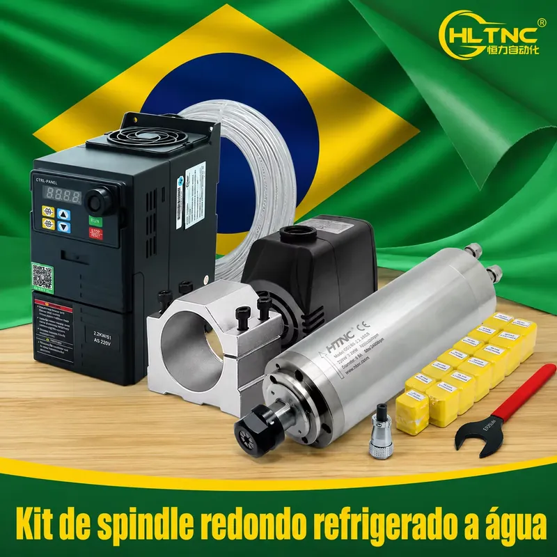Brazil Shipped 2.2kw 220V 110V - đánh giá và giá 2.2Kw Water Cooled Spindle Kit Vfd